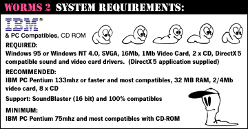 System requirements.